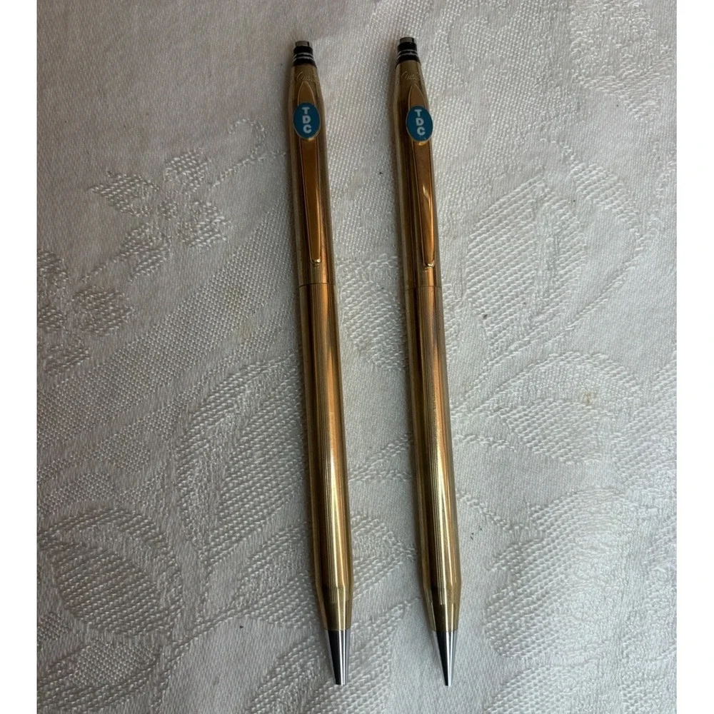 Quill Gold Filled Ballpoint Pen & Mechanical Pencil Set TEN YEARS OF SERVICE